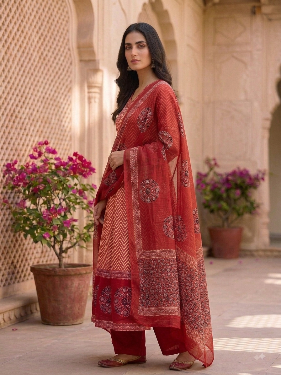 Angrakha Anarkali Set