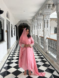 Pink Anarkali set