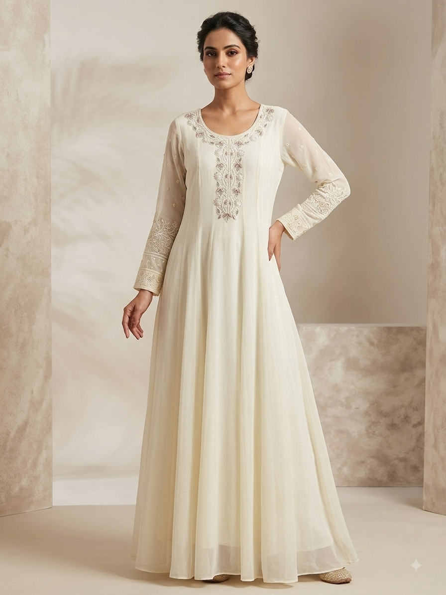 Regal Ivory Chikankari Set