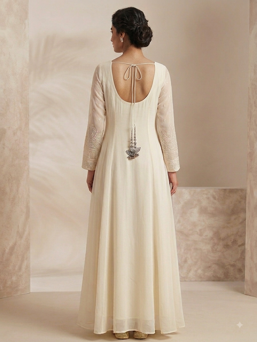 Regal Ivory Chikankari Set
